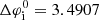 $ \Delta \varphi_{\rm i}^0=3.4907 $