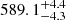 $ 589.1^{ +4.4}_{-4.3} $