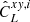 $ \hat{C}_{L}^{x\mathit{y},i} $