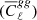 $ (\overline{C}_{\ell}^{gg}) $