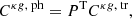 $$ \begin{aligned}&C^{\kappa g,\text{ ph}} = P^{\text{T}}C^{\kappa g,\text{ tr}}, \end{aligned} $$