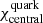 $ \chi_{\mathrm{central}}^{\mathrm{quark}} $