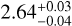 $\[2.64_{-0.04}^{+0.03}\]$