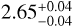 $\[2.65_{-0.04}^{+0.04}\]$