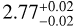 $\[2.77_{-0.02}^{+0.02}\]$