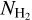 ${N_{{{\rm{H}}_2}}}$
