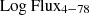 $ \rm Log \ Flux_{4-78} $