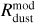 $R_{{\rm{dust }}}^{\,\bmod \,}$