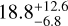 $\[18.8_{-6.8}^{+12.6}\]$