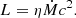 $$ \begin{aligned} L=\eta \dot{M}c^2. \end{aligned} $$