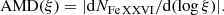 $$ \begin{aligned} \mathrm{AMD}(\xi )=|\mathrm{d}N_{\rm Fe\,XXVI}/\mathrm{d}(\log \xi )|. \end{aligned} $$