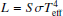 $ L=S\sigma T_{\rm eff}^4 $