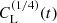 $ C_{\mathrm{L}}^{(1/4)}(t) $
