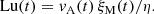 $$ \begin{aligned} \mathrm{Lu}(t)=v_{\rm A}(t)\,{\xi _{\rm M}}(t)/\eta . \end{aligned} $$