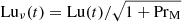 $$ \begin{aligned} \mathrm{Lu}_\nu (t)=\mathrm{Lu}(t)/\sqrt{1+\mathrm{Pr}_{\rm M}} \end{aligned} $$