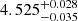 $ 4.525^{+0.028}_{-0.035} $