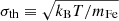 $ \sigma_{\mathrm{th}} \equiv \sqrt{k_{\mathrm{B}}T/m_{\mathrm{Fe}}} $