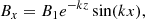 $$ \begin{aligned}&B_x = B_1 e^{-kz} \sin (kx) ,\end{aligned} $$