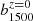 $ b_{1500}^{z=0} $