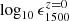 $ \log_{10}\epsilon_{1500}^{z=0} $