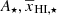 $ A_\star,\overline{x}_{\mathrm{HI},\star} $