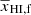 $ \overline{x}_{\mathrm{HI,f}} $