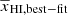 $ \overline{x}_{\mathrm{HI, best-fit}} $