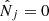 $ \hat{N}_j = 0 $