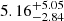 $ \rm 5.16^{+ 5.05}_{- 2.84 } $