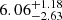 $ \rm 6.06^{+ 1.18}_{- 2.63 } $