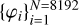 $\[\left\{\varphi_i\right\}_{i=1}^{N=8192}\]$