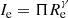 $$ \begin{aligned} I_{\rm e} = \Pi R_{\rm e}^{\gamma } \end{aligned} $$