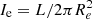 $ I_{\rm e} = L/2\pi R_{e}^2 $