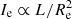 $ I_{\rm e} \propto L/R_{\rm e}^2 $