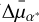 ${\rm{\Delta }}{{\bar \mu }_{{\alpha ^ * }}}$