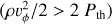 $\left( {\rho v_\phi ^2/2 > 2{P_{{\rm{th}}}}} \right)$