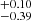 $ ^{+0.10}_{-0.39} $
