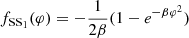 $$ \begin{aligned} f_{\mathrm{SS}_1}(\varphi ) = -\frac{1}{2\beta }(1- e^{-\beta \varphi ^2}) \end{aligned} $$