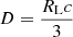 $ D = \frac{R_{\mathrm{L}}c}{3} $