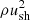 $ \rho u_{\rm sh}^2 $