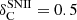 $ \delta_{\mathrm{C}}^{\mathrm{SNII}}=0.5 $