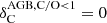$ \delta_{\mathrm{C}}^{\mathrm{AGB, C/O < 1}}=0 $