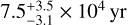 $7.5_{ - 3.1}^{ + 3.5} \times {10^4}{\rm{yr}}$