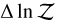 $\Delta \ln {\cal Z}$