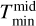 $T_{{\rm{min}}}^{{\rm{mid}}}$