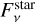 $F_v^{{\rm{star}}}$