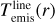 $T_{{\rm{emis}}}^{{\rm{line}}}(r)$