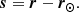 $$ \begin{aligned} \boldsymbol{s} = \boldsymbol{r}-\boldsymbol{r_\odot }. \end{aligned} $$