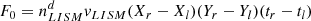 $$ \begin{aligned} F_0 = n^d_{LISM} v_{LISM} (X_r - X_l)(Y_r - Y_l)(t_r - t_l) \end{aligned} $$