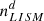 $ n^d_{LISM} $